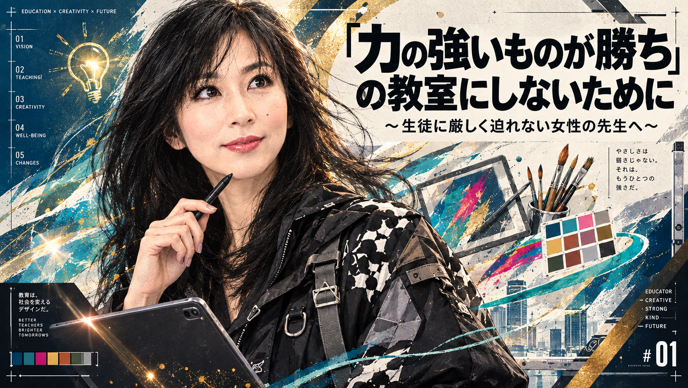 「力の強いものが勝ち」の教室にしないために～生徒に厳しく迫れない女性の先生へ～